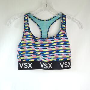 Victoria's Secret VSX Sport Rainbow Space Dye Sports Bra Racerback Medium